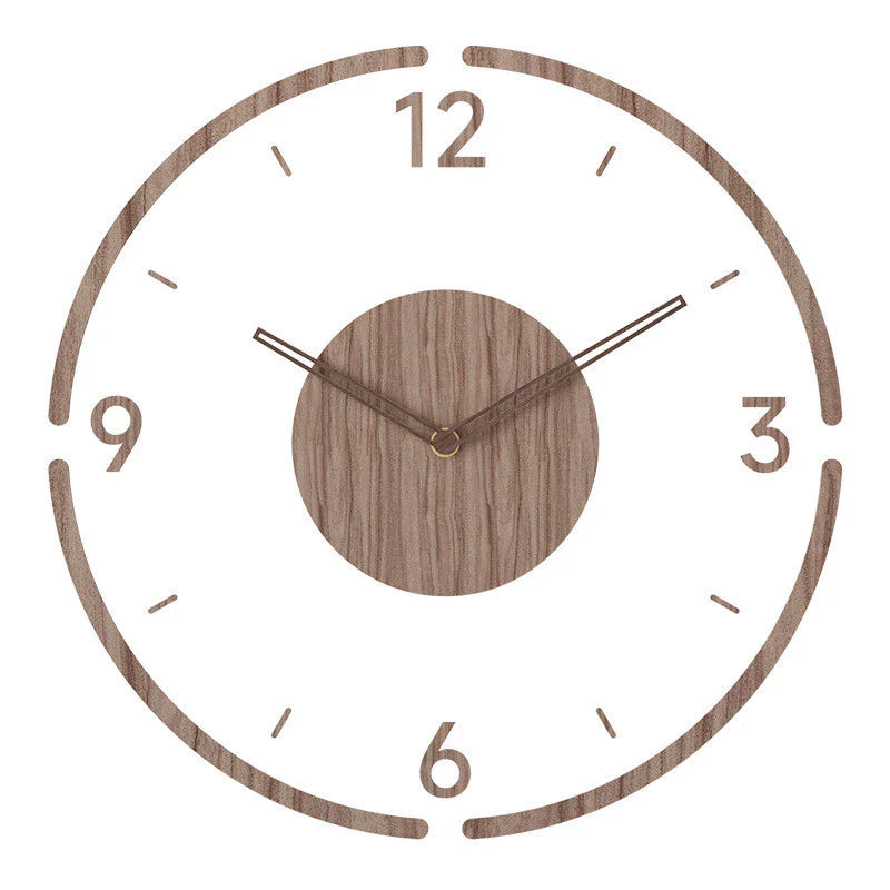 Nordische Wanduhr – Holz Design & Stil Uhrwerk