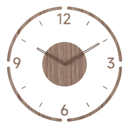 Nordische Wanduhr – Holz Design & Stil Uhrwerk