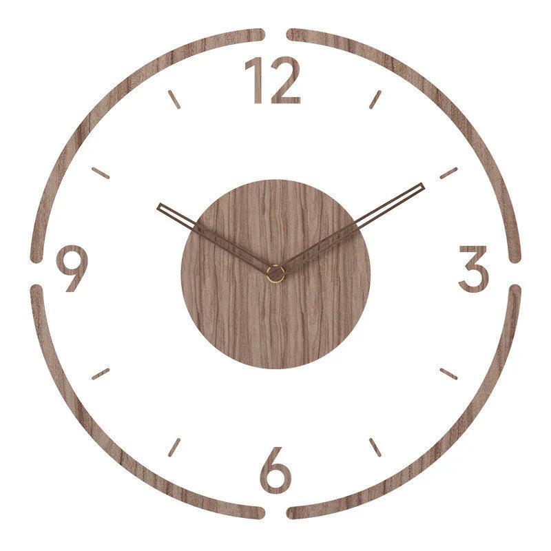 Nordic Wooden Wall Clock – Timeless Minimalism