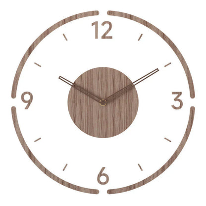 Nordic Wooden Wall Clock – Timeless Minimalism