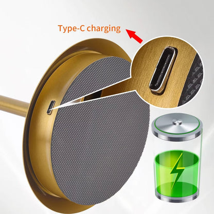 Luxury Pleated Rechargeable Table Lamp