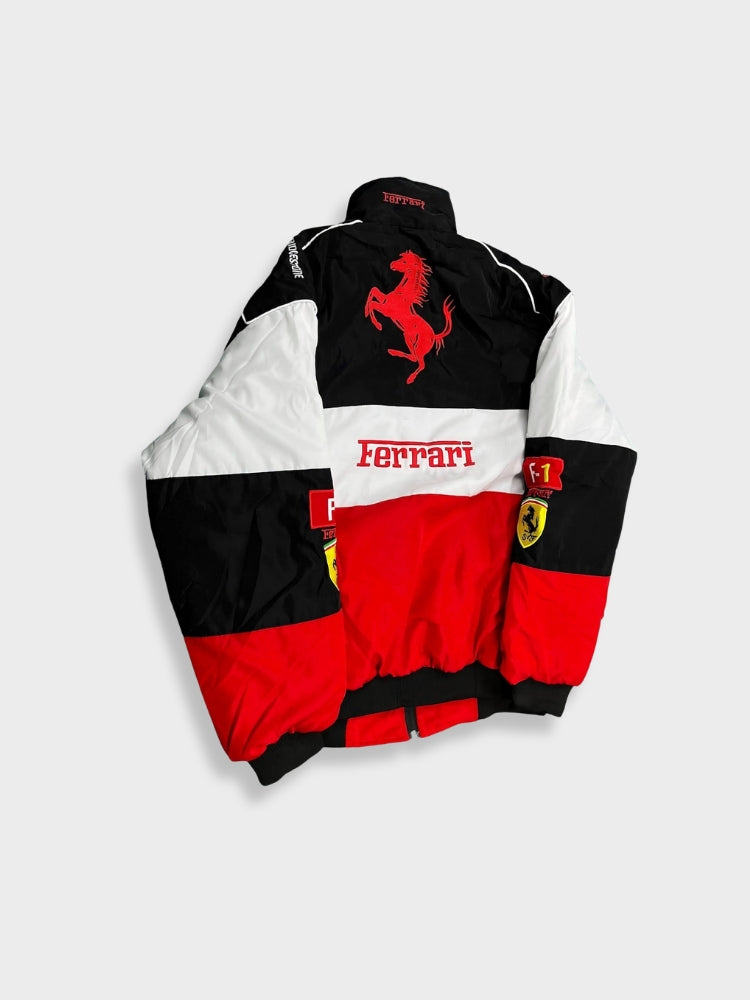 Retro Racejack voor Heren met Ferrari-Stijl Look