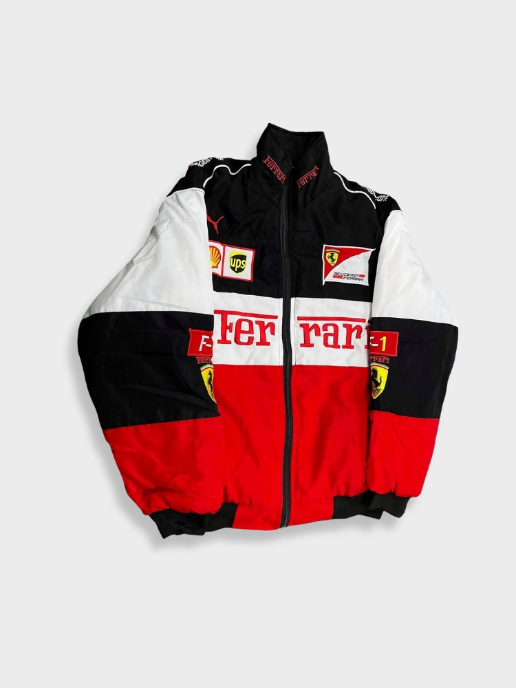 Retro Racejack voor Heren met Ferrari-Stijl Look