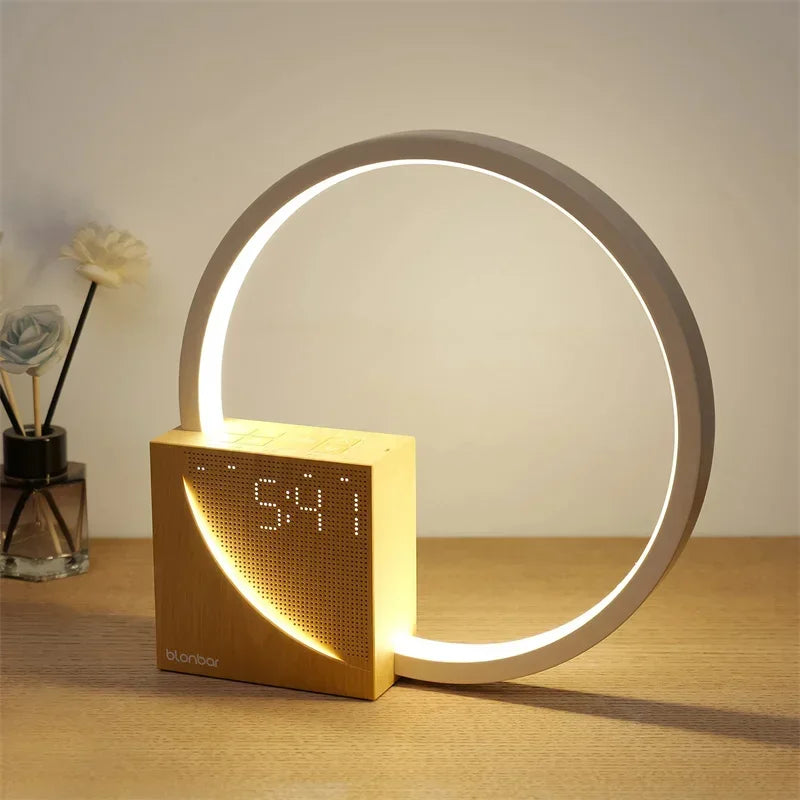 LumiTouch Stylish Night Lamp with Touch Control Alarm Clock